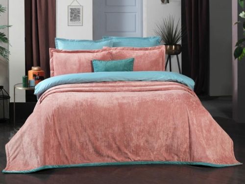 покрывало sarev dolce vita v2/pembe 250*260 из ткани Вельвет в категории С наволочками рисунок  фото 2