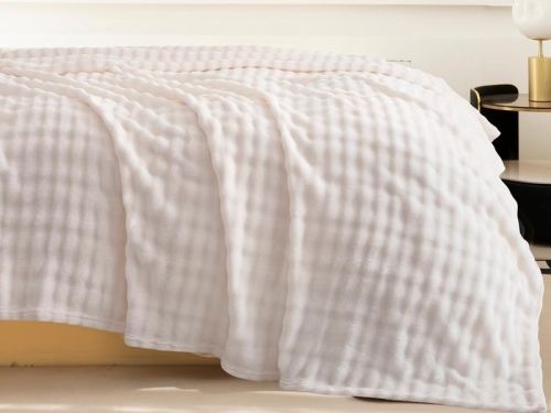 плед karven solid bubble v6/cream 200*220 из ткани Велсофт в категории  рисунок  фото 2