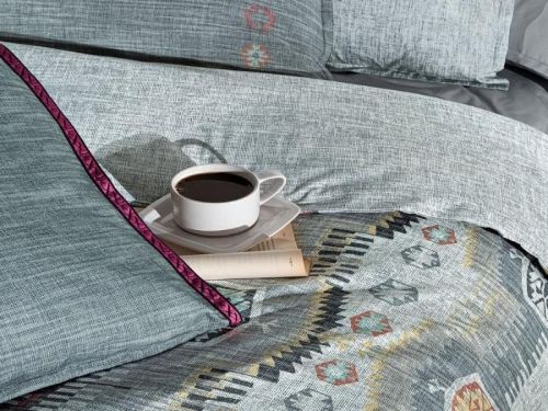 фото КПБ Sarev ZENO v1/Gri Евро  артикул N389 ZENO v1/Gri фото 3