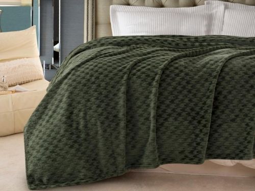 плед karven jacqaurd v3/green 150*200 из ткани Велсофт в категории  рисунок 