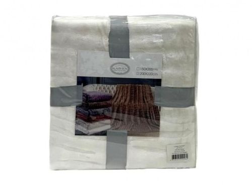 плед karven solid bubble v6/cream 150*200 из ткани Велсофт в категории  рисунок  фото 6