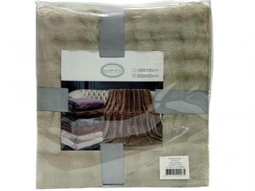 плед karven solid bubble v8/coffee 150*200 из ткани Велсофт в категории  рисунок  фото 6