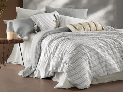 фото КПБ Sarev Mood Comfort ABRA v1/Gri 1,5 спальное Полоса артикул N356 ABRA v1/Gri