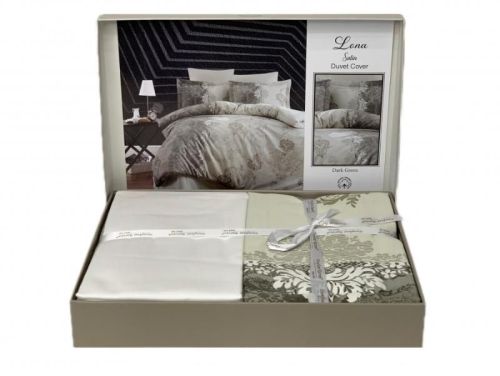 фото КПБ Karven Lona Dark Green Евро 4 наволочки  артикул N021 Lona Dark Green фото 2