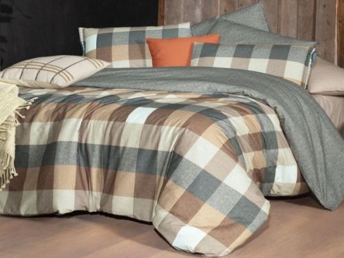 фото КПБ Sarev VERDON v1/Bej Евро Клетка/Квадрат артикул N389 VERDON v1/Bej фото 2