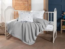 комплект с пледом karven d038 stellar grey для новорожденных