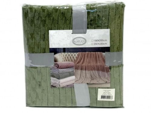 плед karven jacqaurd v3/green 150*200 из ткани Велсофт в категории  рисунок  фото 6