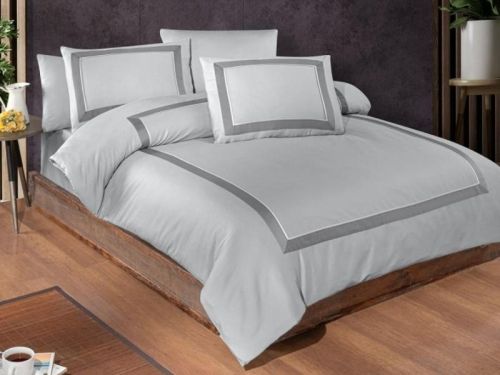 фото КПБ Karven Belezza Grey Евро 4 наволочки  артикул N044 Belezza Grey