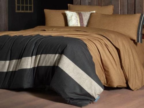 фото КПБ Sarev LOAMY v1/Taba Евро Полоса артикул N389 LOAMY v1/Taba