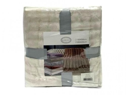 плед karven solid bubble v5/beige 150*200 из ткани Велсофт в категории  рисунок  фото 6