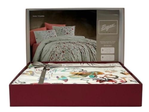 фото КПБ Sarev Bazaar KENNY v2/Pembe Евро Цветы артикул N409 KENNY v2/Pembe фото 2