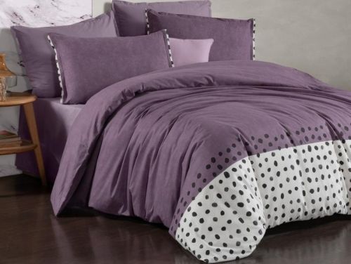 фото КПБ Sarev Bazaar FIOLINA v1/Lila Евро Горох/Круги артикул N409 FIOLINA V1/LILA