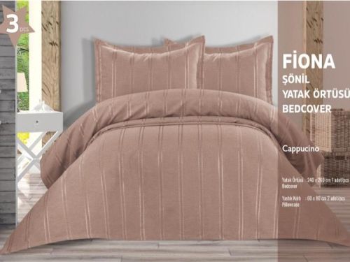 покрывало karven fiona kapucino 240*260 из ткани Жаккард в категории С наволочками рисунок 