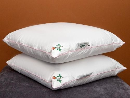 фото подушка 68*68 средняя natures женская из ткани Тик, наполнитель Гусиный пух и перо, размер 70*70, артикул ПЖ-П-5-2 фото 4