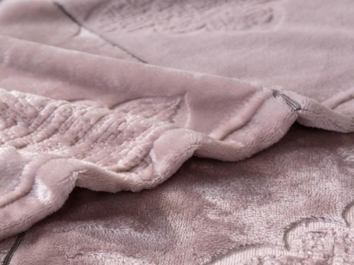 плед karven solid emboss v1/powder 200*220 из ткани Велсофт в категории  рисунок  фото 4