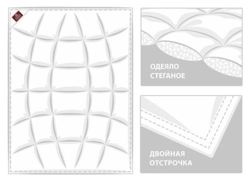 Пуховое одеяло AIR DOWN GRASS всесезонное "Light" фото 7