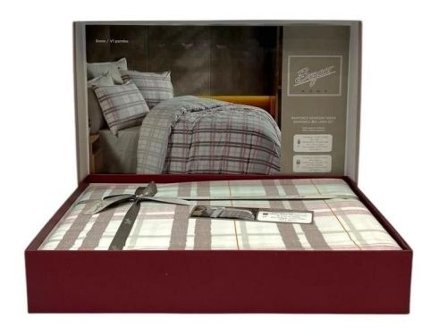 фото КПБ Sarev Bazaar BONO v1/Pembe Евро Клетка/Квадрат артикул N409 BONO V1/PEMBE фото 2