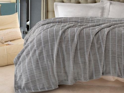 плед karven cutting v3/grey 150*200 из ткани Велсофт в категории  рисунок 