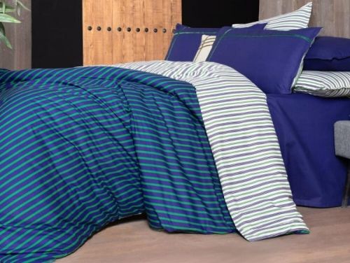 фото КПБ Sarev DALEN v1/Lacivert 1,5 спальное Полоса артикул N388 DALEN v1/Lacivert фото 2