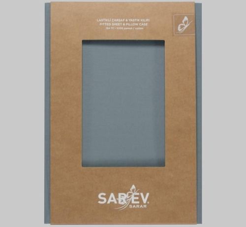 простыня sarev на резинке+2 наволочки 180*200+40см v9/mavi из ткани Поплин в категории  рисунок  фото 3