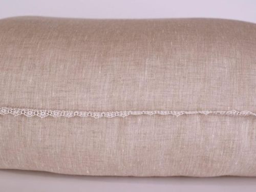 фото подушка 50*90 средняя natures дивный лен из ткани Лён, наполнитель Бамбуковое волокно, размер 50*90, артикул ДЛ-П-9-2 фото 2