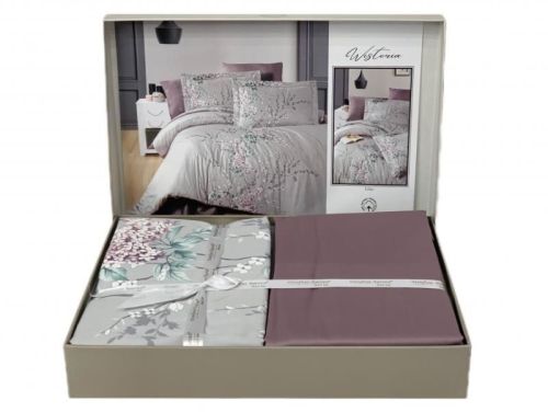 фото КПБ Karven WISTERIA LILAC 1,5 спальное Цветы артикул N020 WISTERIA LILAC фото 3