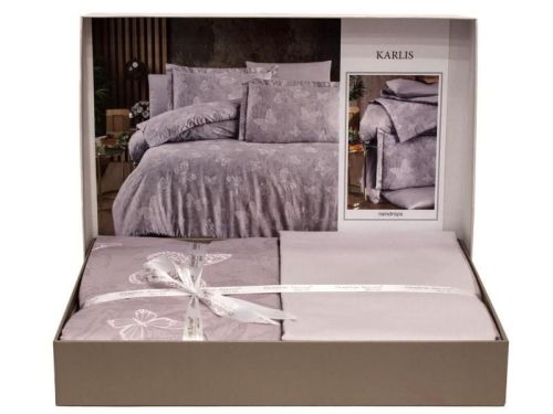 фото КПБ Karven Karlis Raindrops Евро 4 наволочки Бабочки артикул N021 KARLIS RAINDROPS фото 3