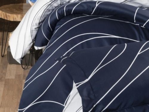 фото КПБ Karven Mesi Navy Blue 1,5 спальное  артикул N020 MESI NAVY BLUE фото 3