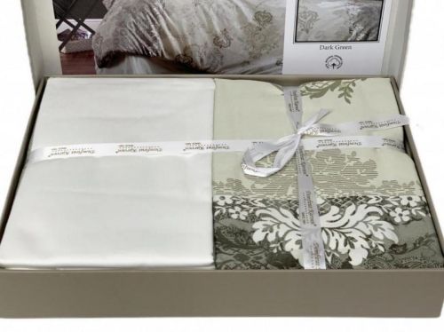 фото КПБ Karven Lona Dark Green 1,5 спальное  артикул N020 LONA DARK GREEN фото 3