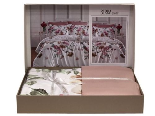 фото КПБ Karven Serra Powder Евро 4 наволочки Цветы артикул N021 SERRA POWDER фото 2