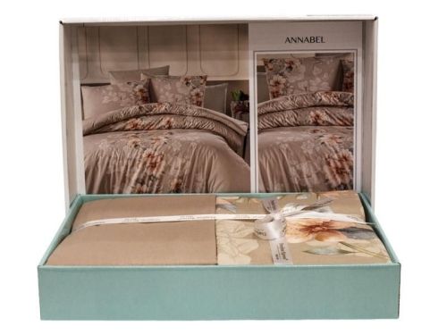 фото КПБ Karven Annabel Cappuccino 1,5 спальное Цветы артикул N022 ANNABEL CAPPUCCINO фото 2