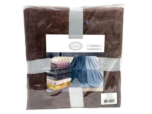 плед karven print jacqaurd v1/coffee 200*220 из ткани Велсофт в категории  рисунок  фото 6