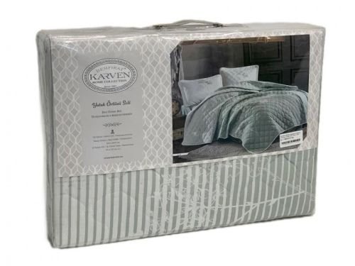 покрывало karven luvi v1 mint 180*240 из ткани Хлопок в категории С наволочками рисунок  фото 3