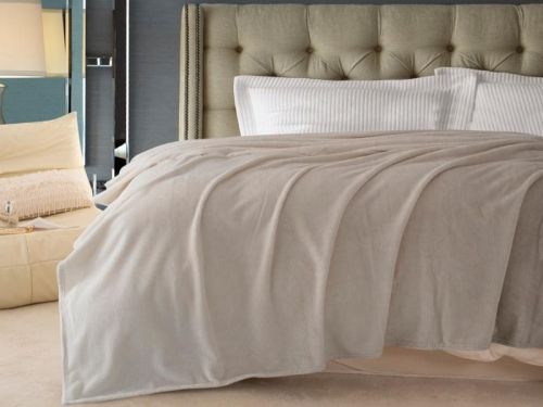 плед karven print jacqaurd v4/beige 150*200 из ткани Велсофт в категории  рисунок 