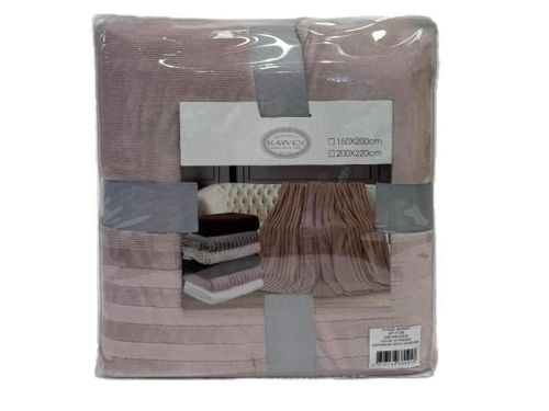 плед karven solid jacqaurd v5/powder 200*220 из ткани Велсофт в категории  рисунок  фото 6