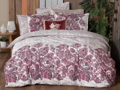 фото КПБ Sarev ELFIDA PEMBE/V1 1,5 спальное Цветы артикул N294 ELFIDA PEMBE/V1 фото 2