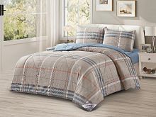 фото набор с одеялом tango primavera w100-87 1,5 спальное из ткани Сатин Клетка/Квадрат