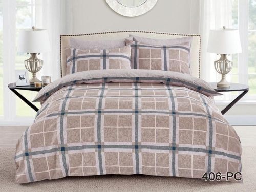 фото КПБ Cleo Pure cotton 20/406-PC Двуспальное Клетка/Квадрат артикул 20/406-PC