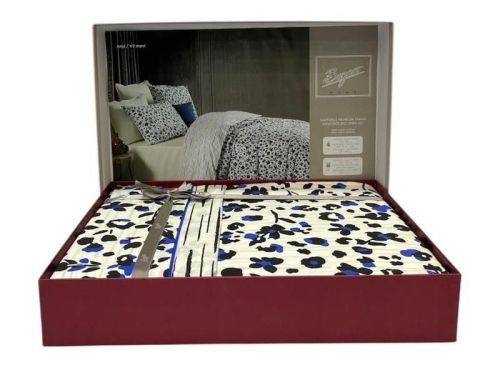 фото КПБ Sarev ANJA v2/Mavi 1,5 спальное Цветы артикул N408 ANJA V2/MAVI фото 2